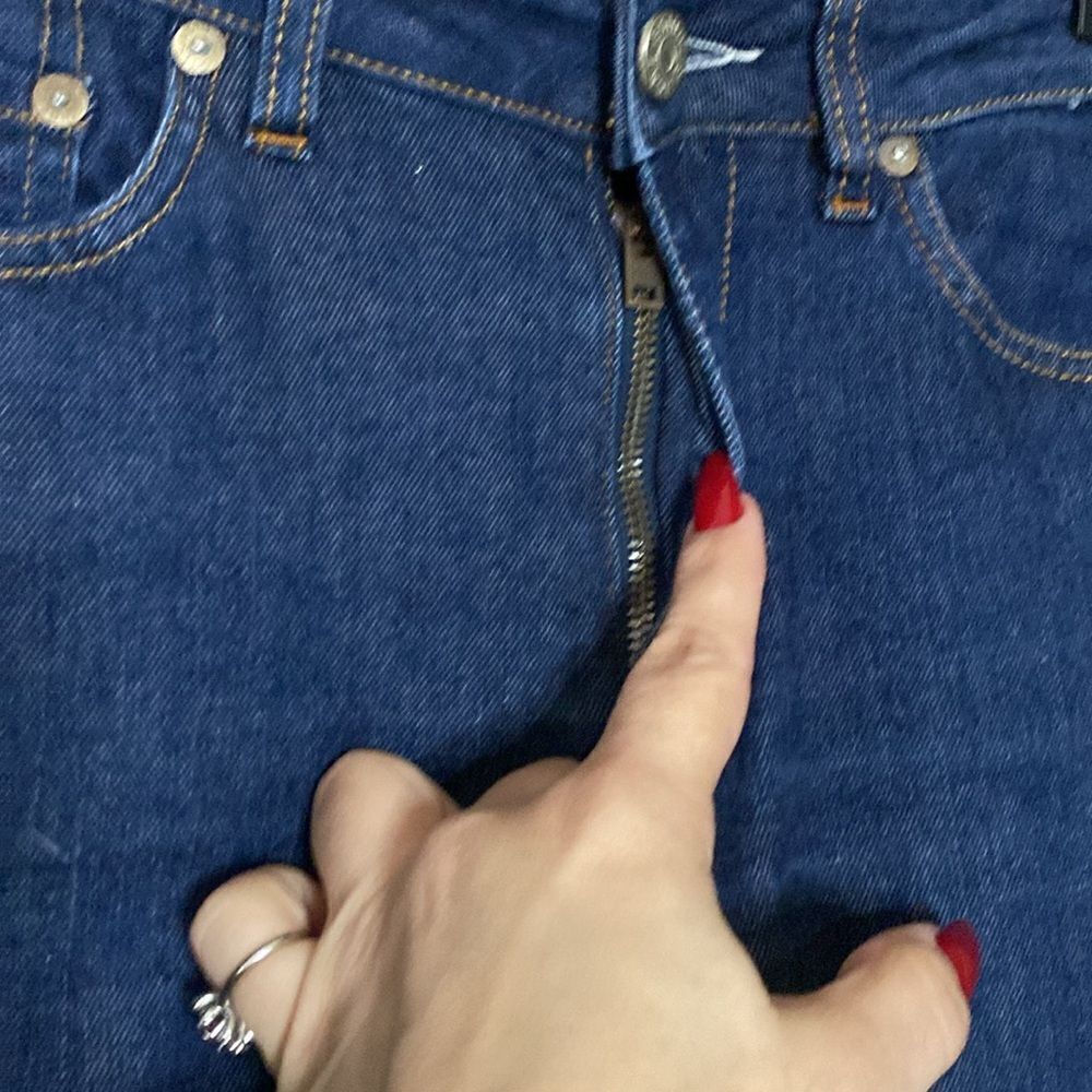Acne Studios Flex S Raw Denim Jean in Dark Wash - Picture 6 of 10